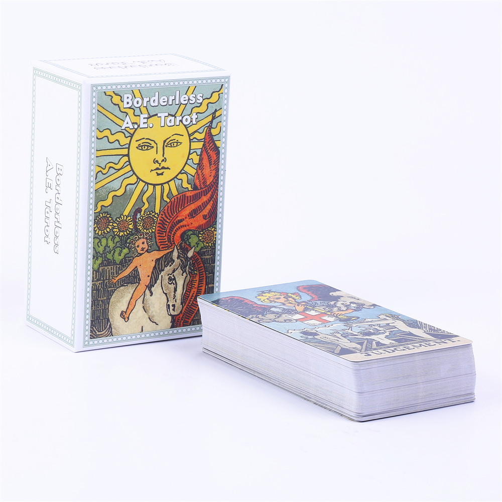 Tarot Cards Deck With Guidebook - 12*7cm sin bordes A.E. Baraja de