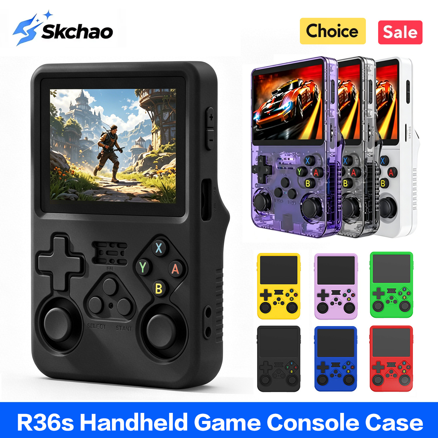 Funda protectora para R36S, fu - Retro Handheld Game Console R36S reseña y precio