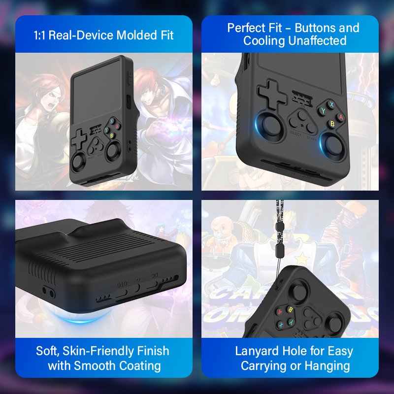 Funda protectora para R36S, fu - Retro Handheld Game Console R36S reseña y precio