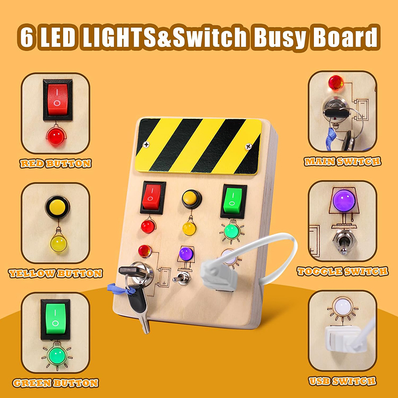 Tablero de Actividades Montess - Montessori Wooden Busy Board Toddler reseña y precio
