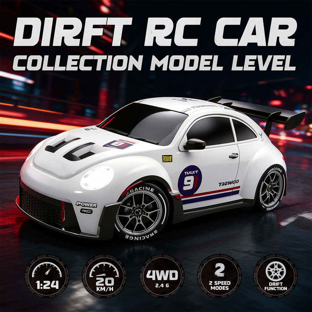 Coche de control remoto a esca - Rc Drift Car 1 24 Scale 4Wd reseña y precio