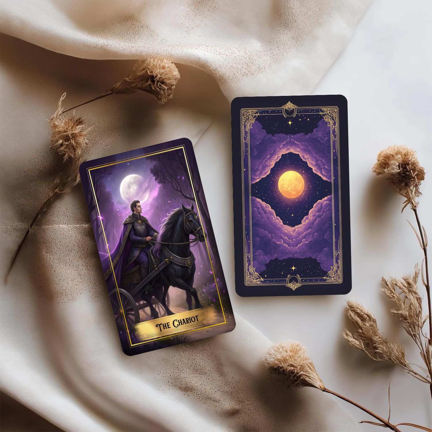 Baraja de cartas de tarot Purp - Tarot Cards Deck With Guidebook reseña y precio